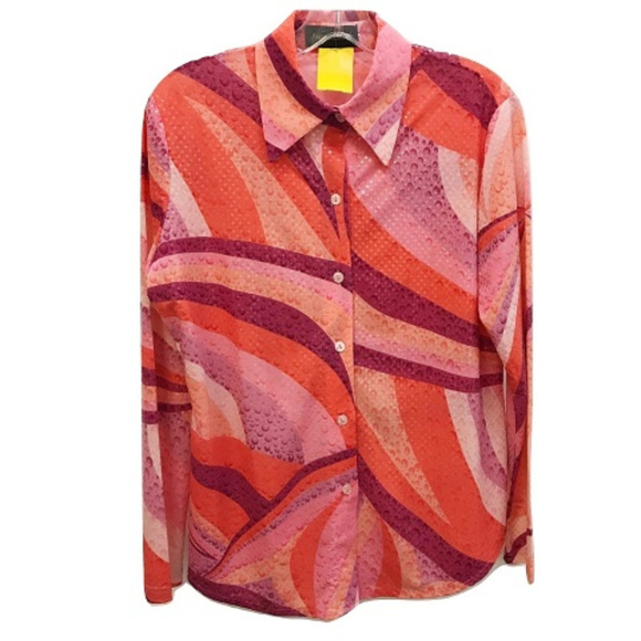 Amber Dawn Pink and Purple Blouse - Picture 1 of 2